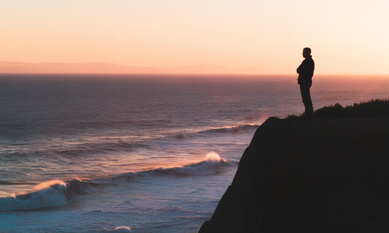 man thinking silhouette